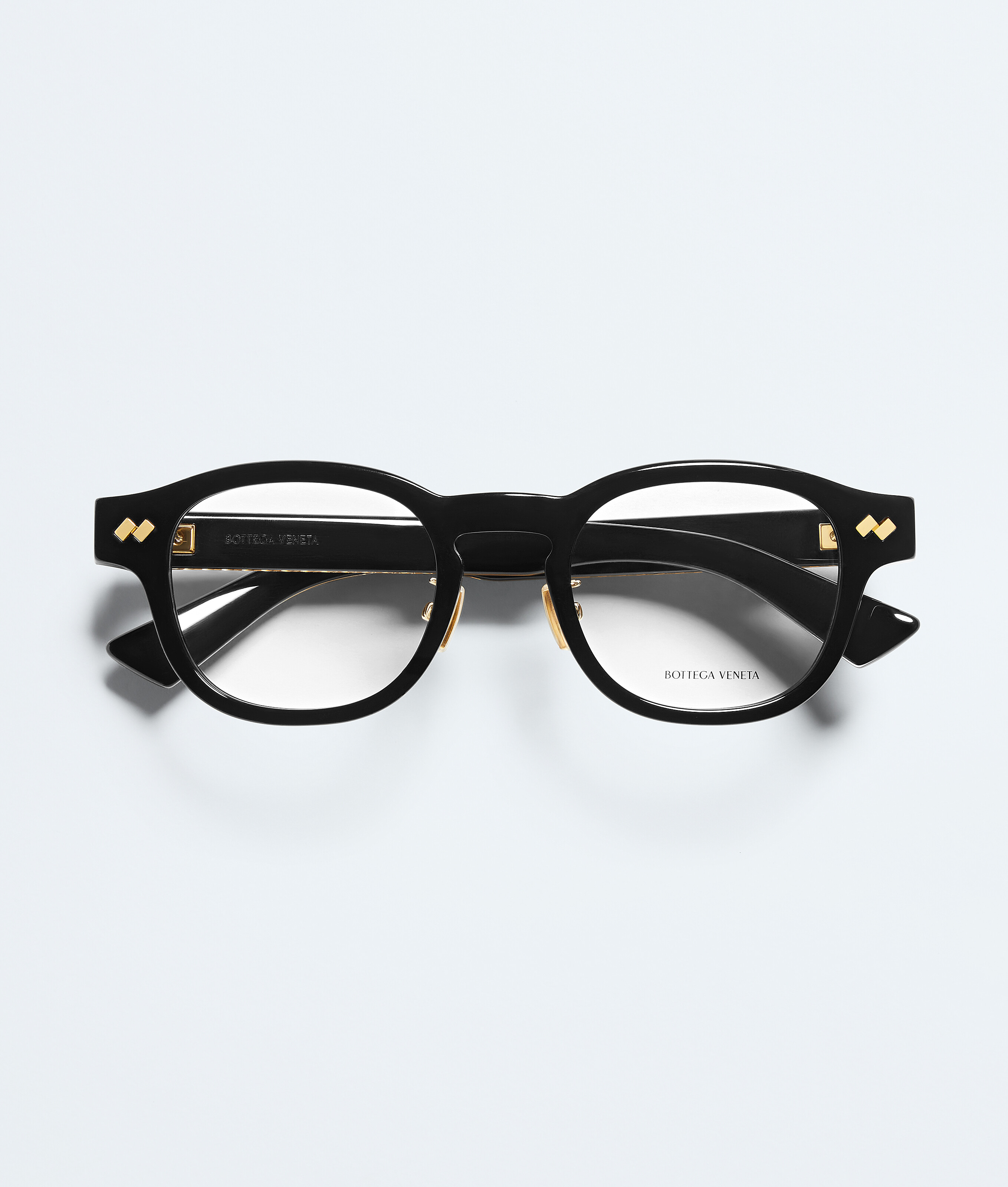 Intrecciato Panthos Eyeglasses in Black/transparent Bottega Veneta Luxembourg EN - Image 1