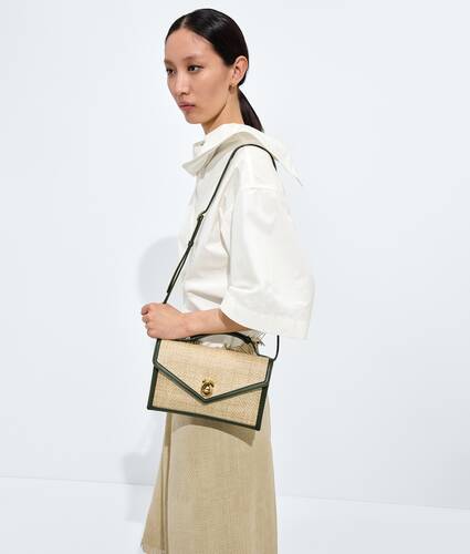 Women's Knot Lock in Natural/green tweed Bottega Veneta United States EN - Image 2