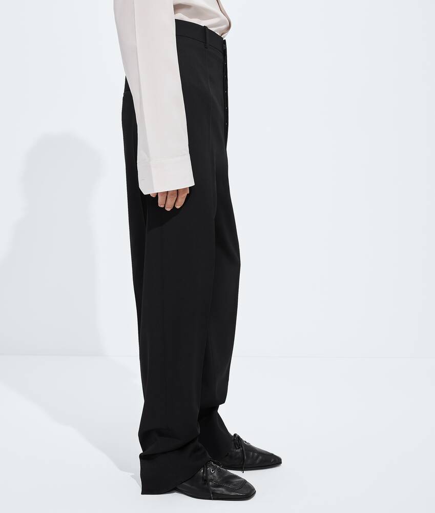 Men's Wool Grain De Poudre Pants in Double black Bottega Veneta Canada EN - Image 2