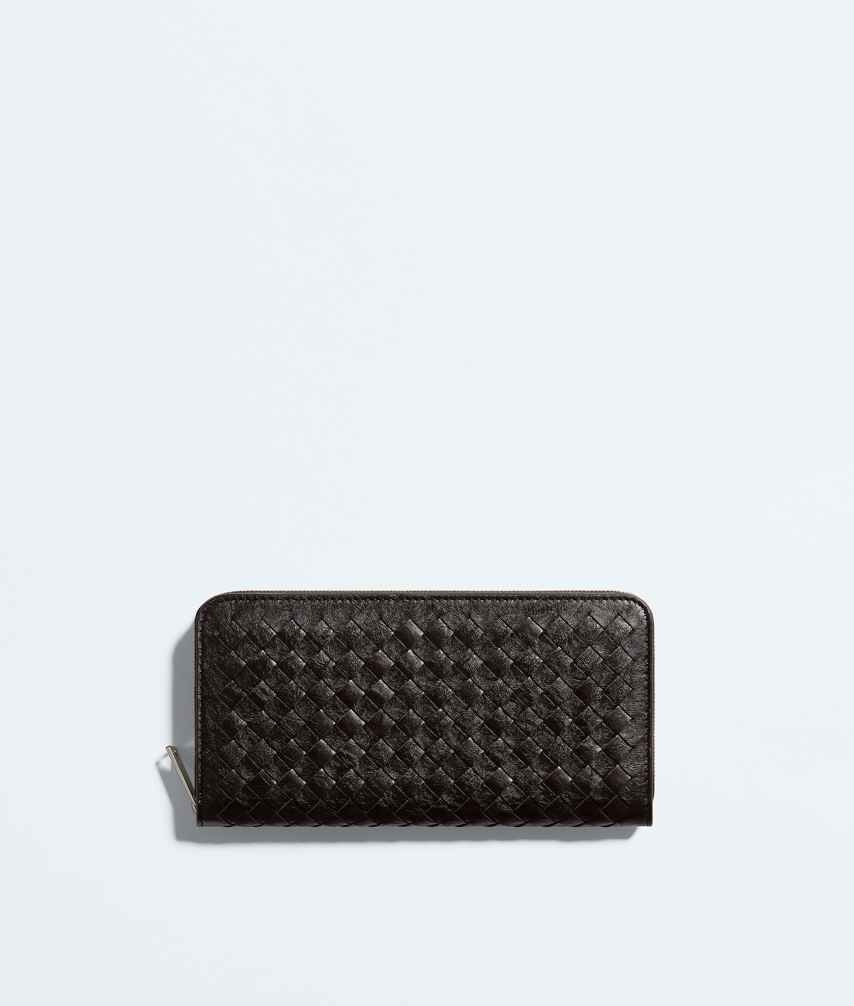 デニリメイク ウォレット Men's Woven Mycelium Zip-Around Wallet in Espresso | Bottega Veneta NO