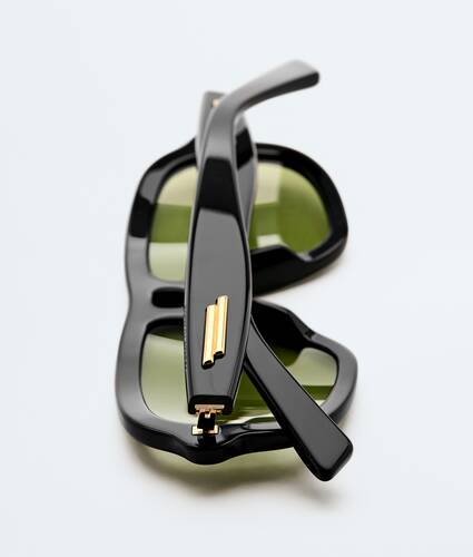 Occhiali da sole aviator Sophia Ribbon in Black/green Bottega Veneta Italia IT - Image 3