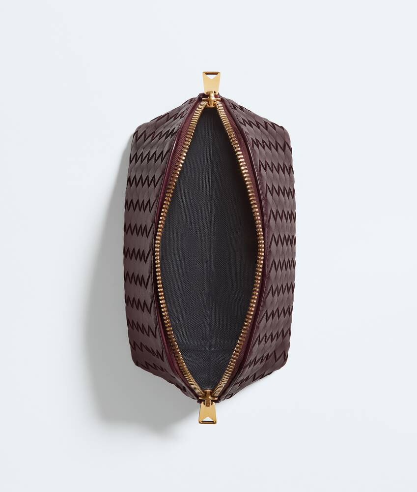 Small Cosmetic Pouch in Deep mahogany Bottega Veneta United States EN - Image 2