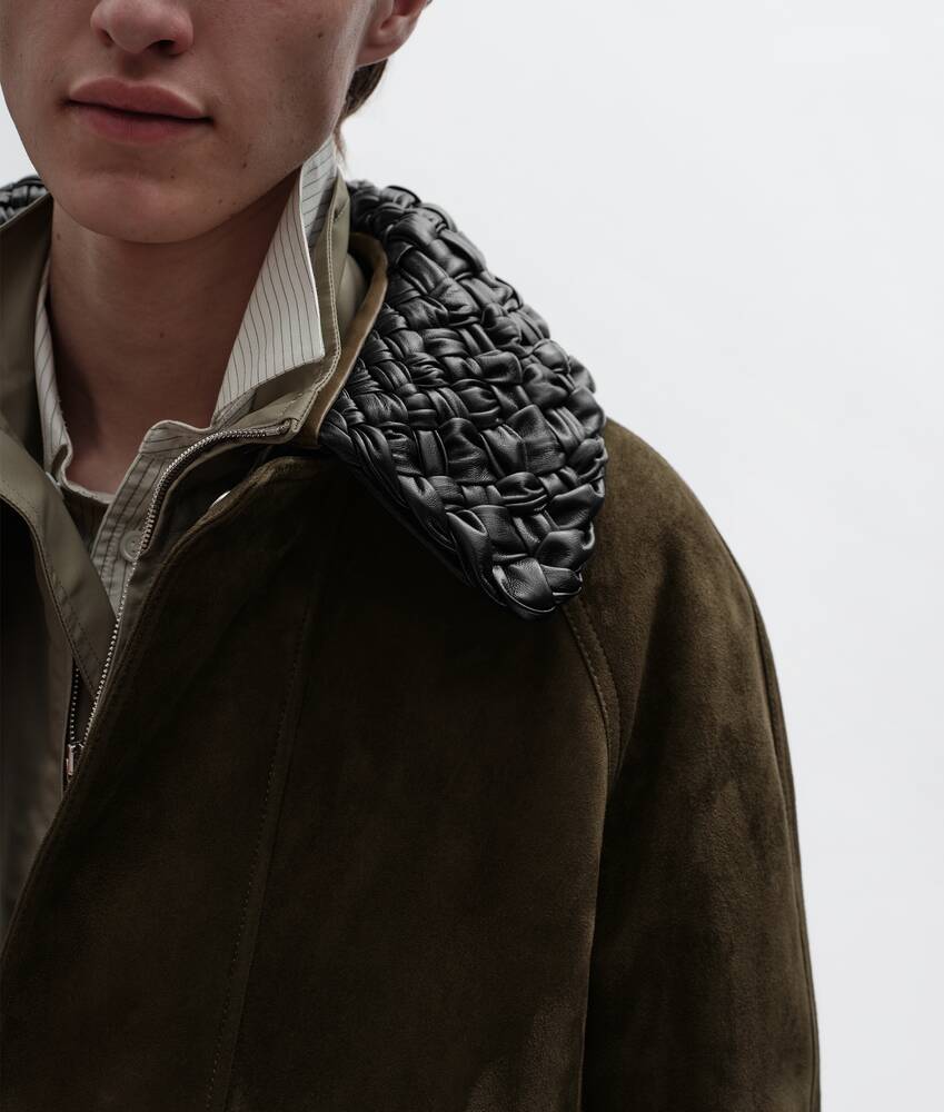 Men's Suede Leather Jacket in Deep moss Bottega Veneta Zimbabwe EN - Image 4