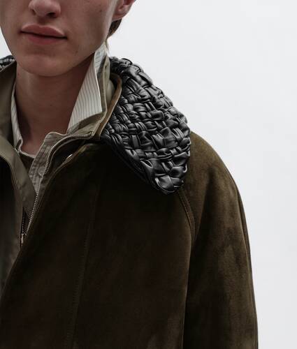 Men's Suede Leather Jacket in Deep moss Bottega Veneta Zimbabwe EN - Image 4