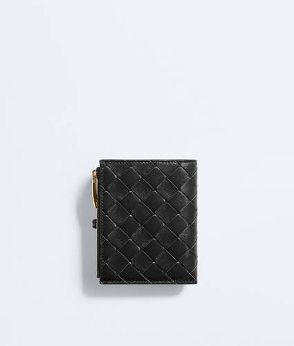 Women's Andiamo Small Bi-Fold Wallet in Black Bottega Veneta Denmark EN - Image 3