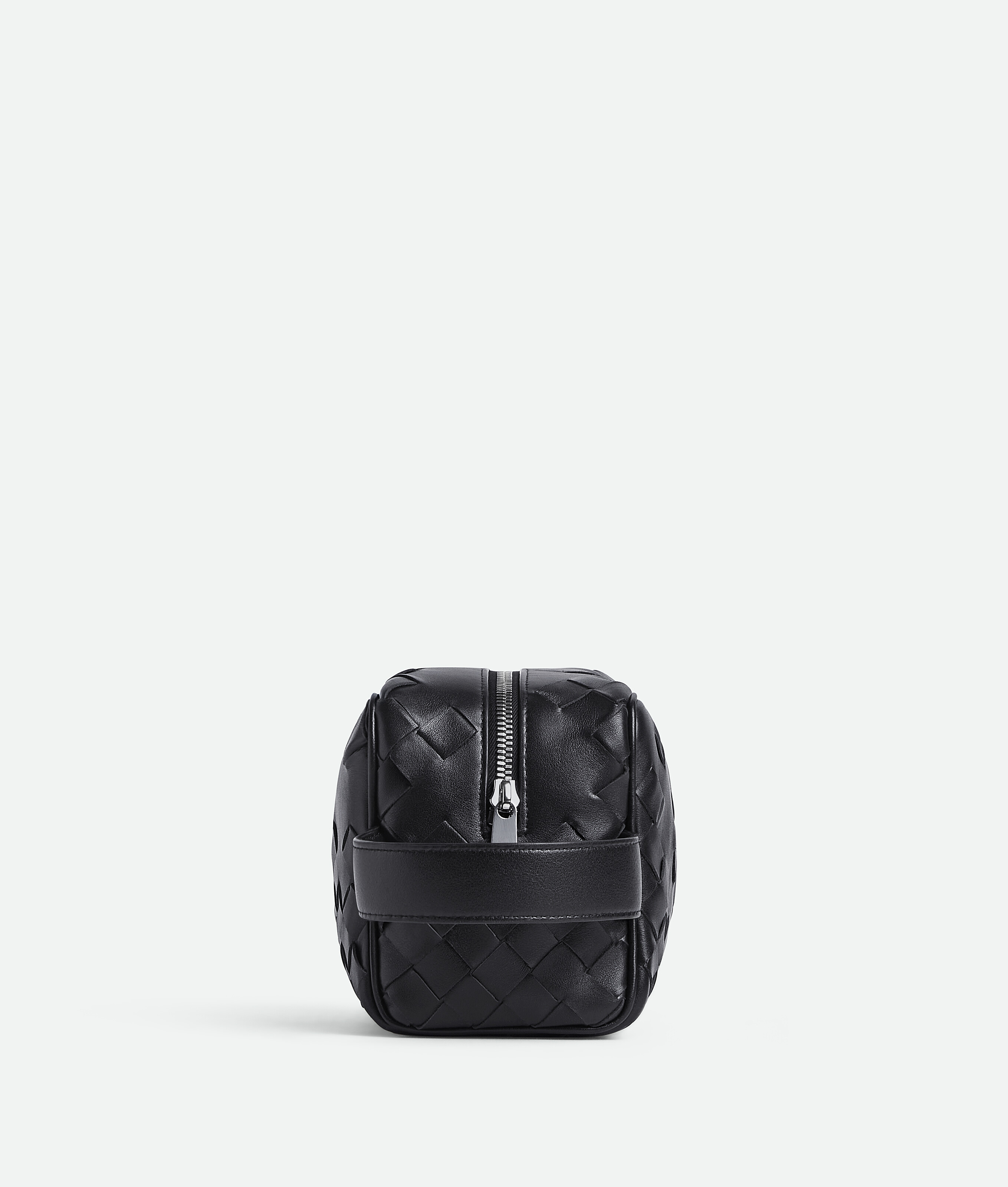 Bottega Veneta Intrecciato Travel Pouch In Black