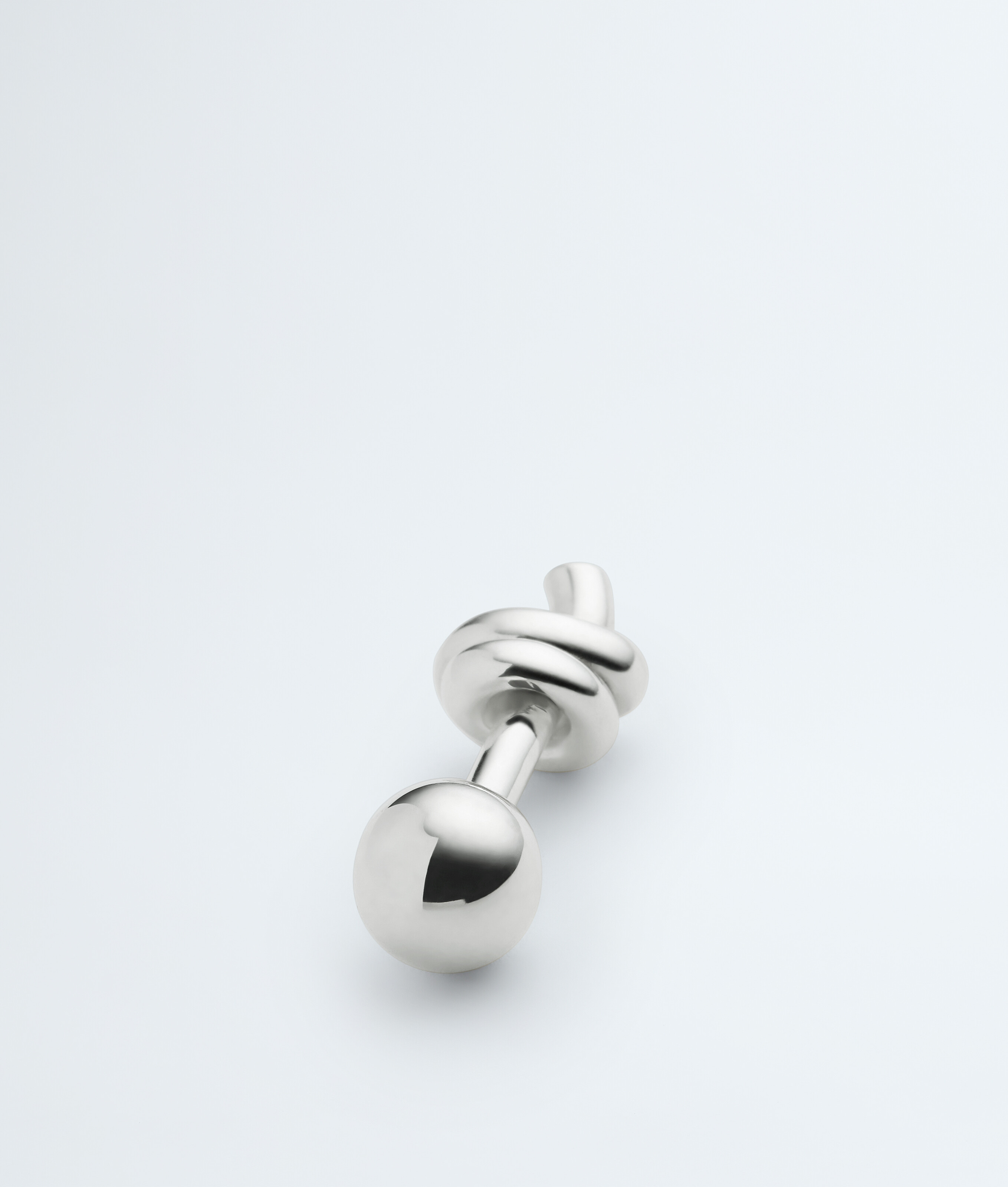 Men's Knot Cufflinks in Silver Bottega Veneta Luxembourg EN - Image 4
