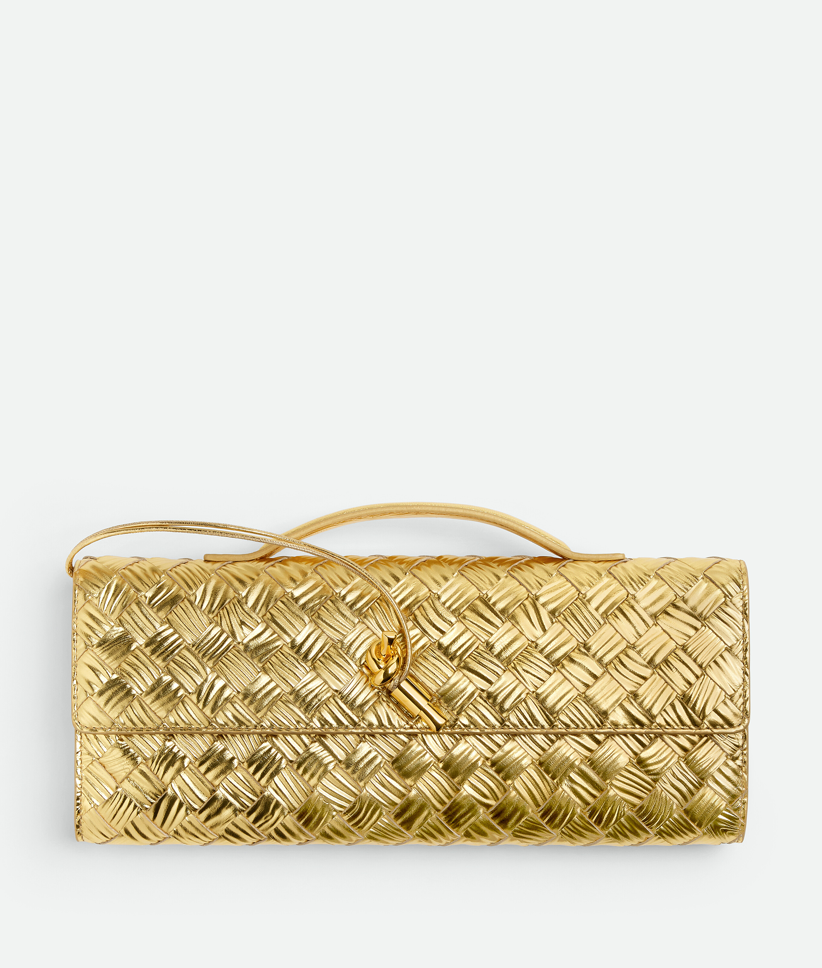 Bottega Veneta Andiamo Clutch - Gold - Woman