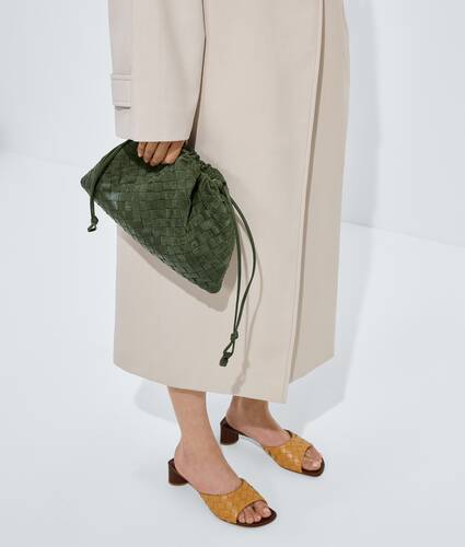 Women's Dustbag in Green tweed Bottega Veneta Greece EN - Image 6