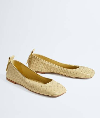 Women's Charlotte Ballerina in Butter yellow Bottega Veneta Romania EN - Image 3
