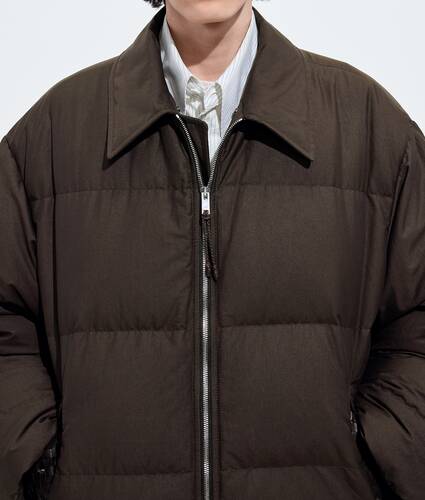 Men's Cotton and Nylon Twill Puffer Jacket in Wenge Bottega Veneta Hong Kong SAR China EN - Image 4