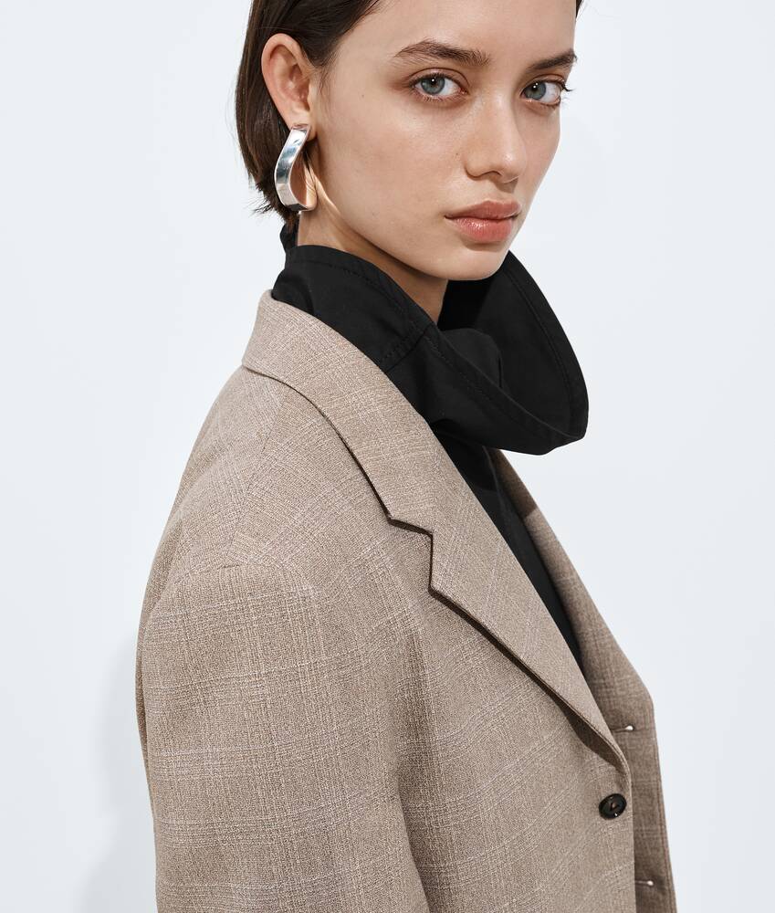 Women's Large Disc Earrings in Silver Bottega Veneta Taiwan EN - Image 2