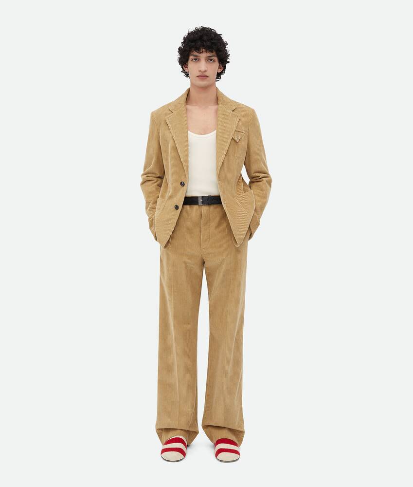 Men's Corduroy Trousers in Pale oak Bottega Veneta United States EN - Image 4