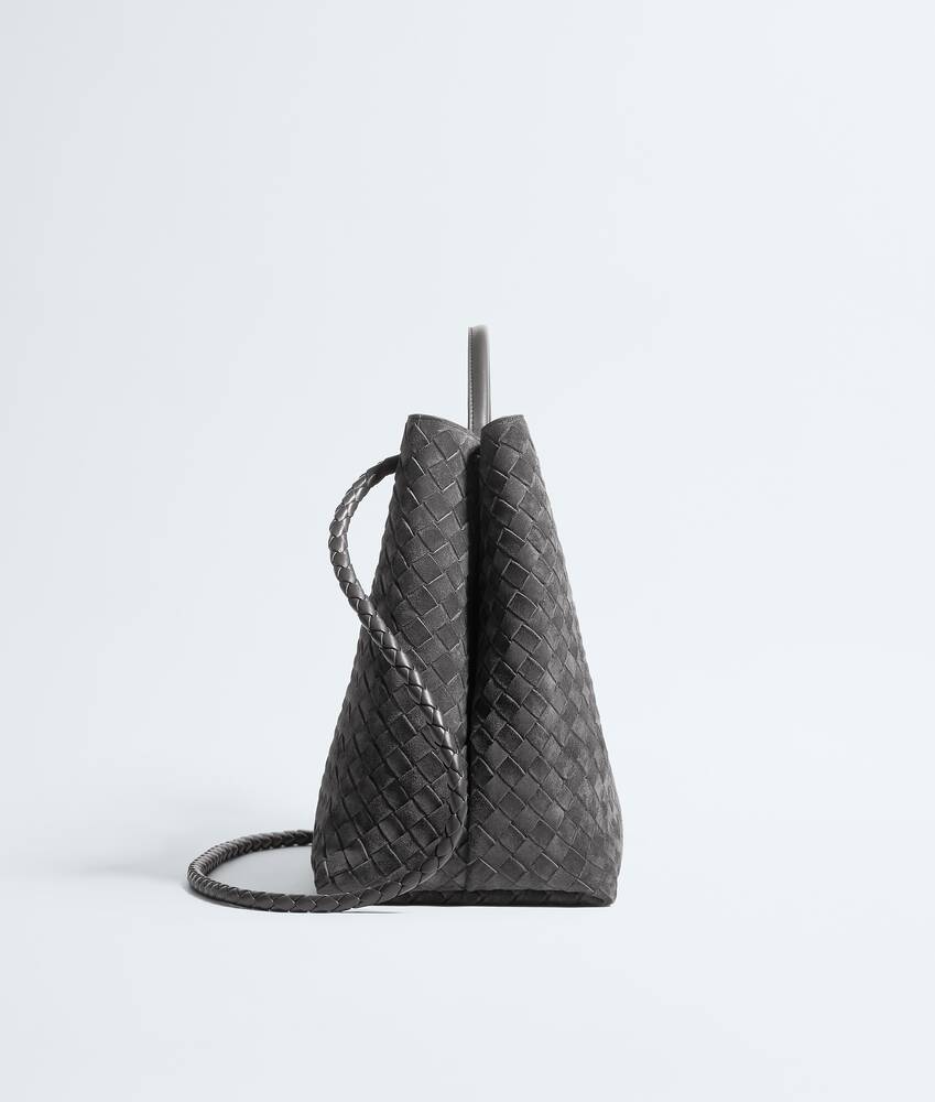 Women's Large Andiamo in Obsidian gray Bottega Veneta Zimbabwe EN - Image 4