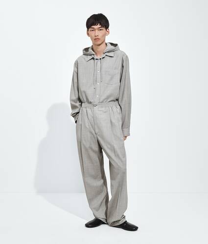 Men's Light Wool Toile Pants in Light gray melange Bottega Veneta Bulgaria EN - Image 1