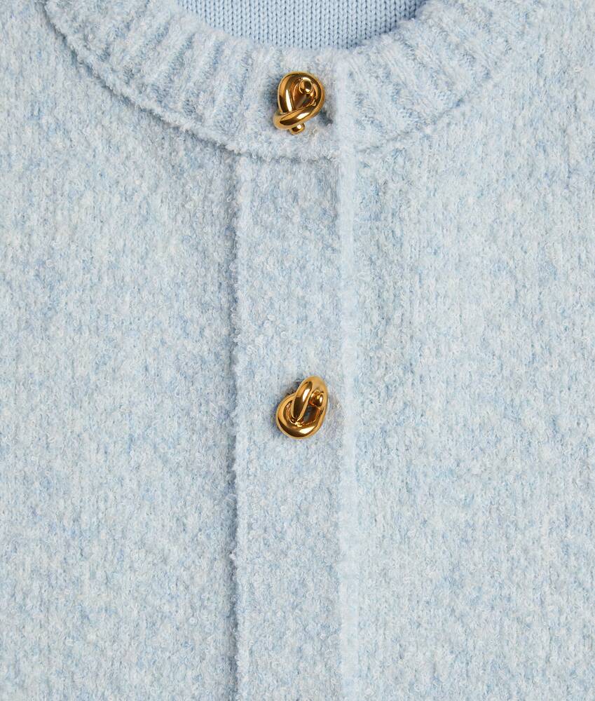 Women's Wool Boucl&eacute; Cardigan in Bubble Bottega Veneta United States EN - Image 5