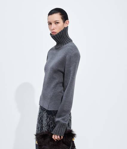 Maglia in lana doppia da Donna in Thunder Bottega Veneta Italia IT - Image 2