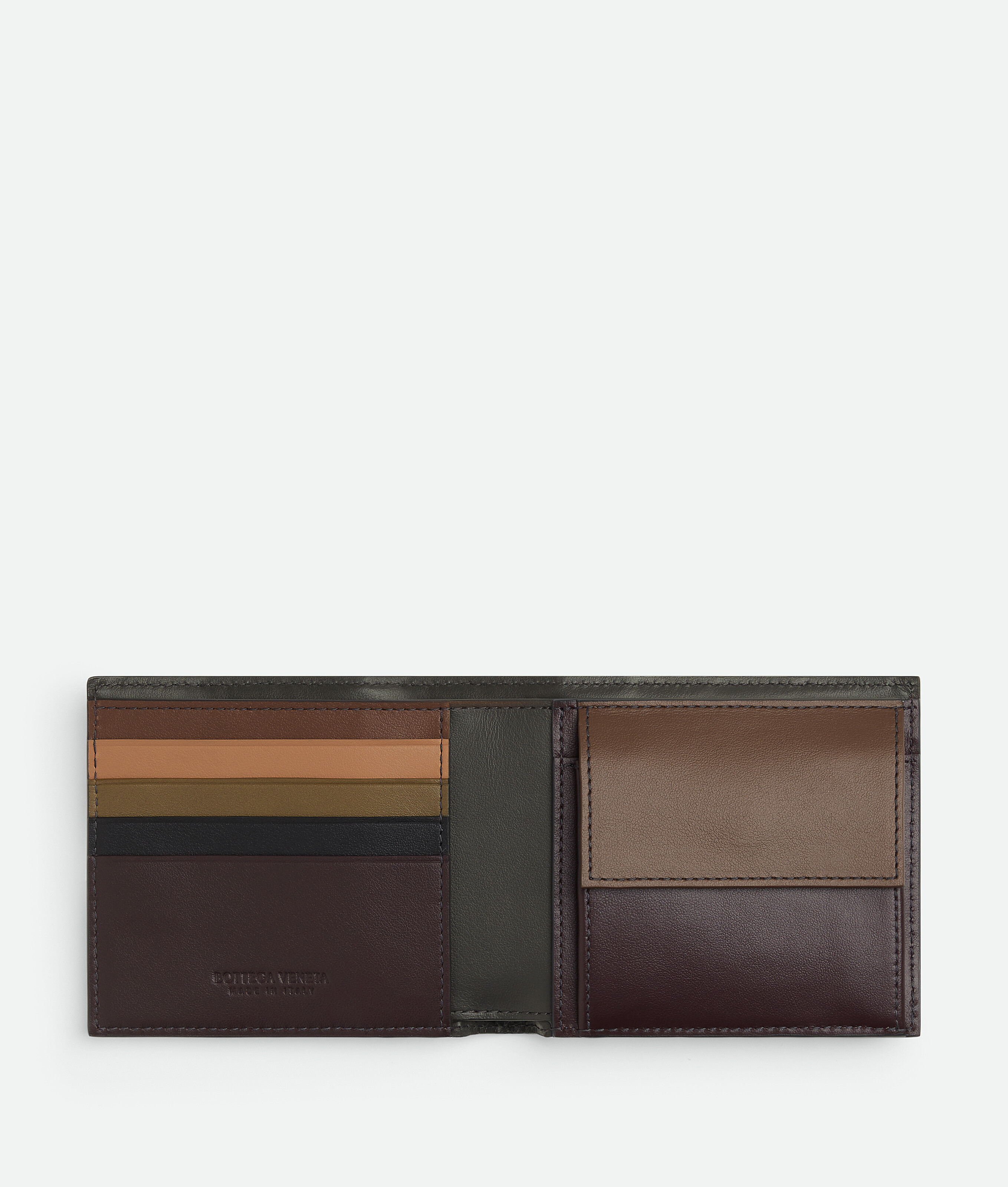 Bottega Veneta Intrecciato Bi-fold Wallet With Coin Purse In Black