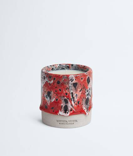 Women's Redstone Glaze Candle in Red/white/black Bottega Veneta Japan EN - Image 1