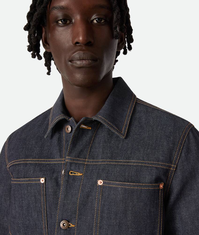 Display a large version of the product image 4 - Raw Indigo Denim Jacket
