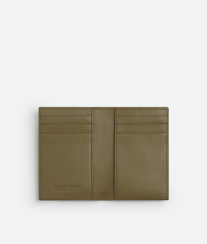 Men's Ostrich Flap Card Case in Algae Bottega Veneta Italy EN - Image 2