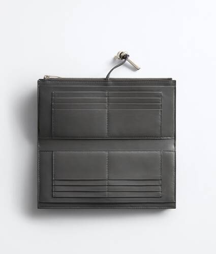 Women's Andiamo Wallet Organizer in Obsidian gray Bottega Veneta Canada EN - Image 2
