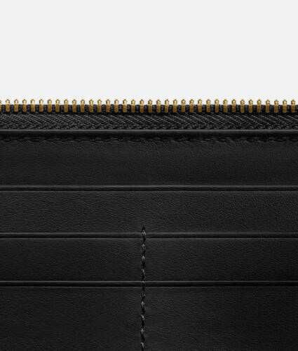 Intrecciato Zip Around Wallet