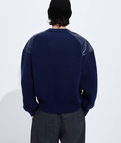 Jersey de punto ingl&eacute;s de lana y cachemira para Hombre en Azurite Bottega Veneta M&eacute;xico ES - Image 3