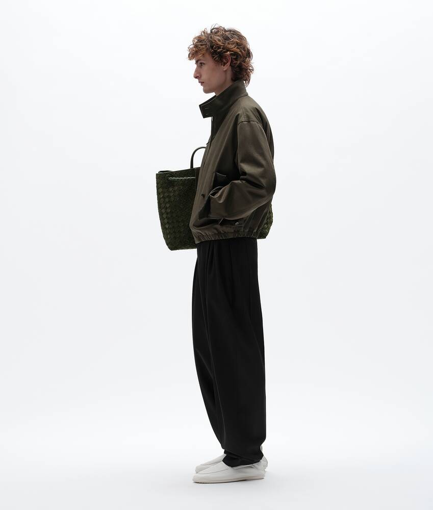 Men's Cotton Gabardine Blouson in Dark juniper Bottega Veneta Canada EN - Image 2