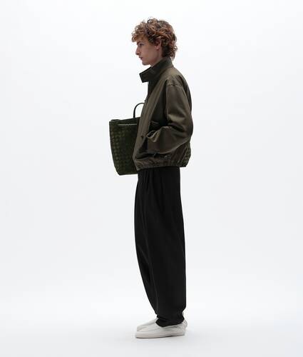 Men's Cotton Gabardine Blouson in Dark juniper Bottega Veneta Canada EN - Image 2