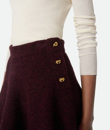 Wool Bouclé Skirt
