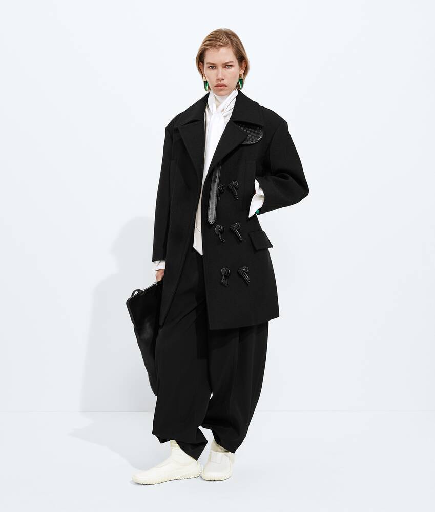 Display a large version of the product image 2 - Wool and Mohair Gabardine Coat