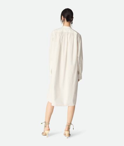 Robe en coton compact pour Femme en Chalk Bottega Veneta France FR - Image 3