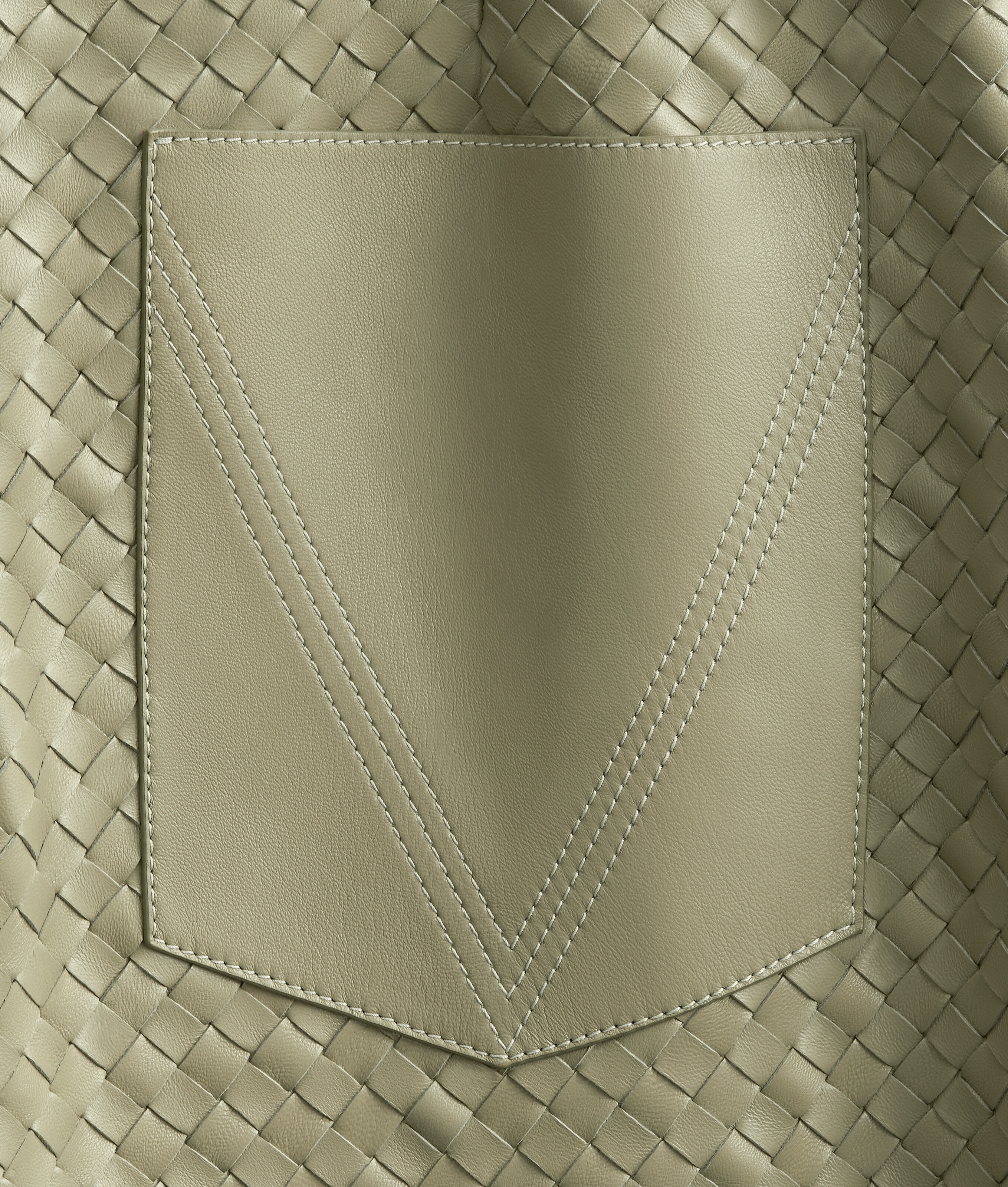 Pantalones de piel Intrecciato para Mujer en Tarragon Bottega Veneta México ES - Image 6