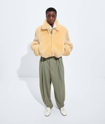 Women's Wool Twill Pants in Tarragon Bottega Veneta Switzerland EN - Image 1