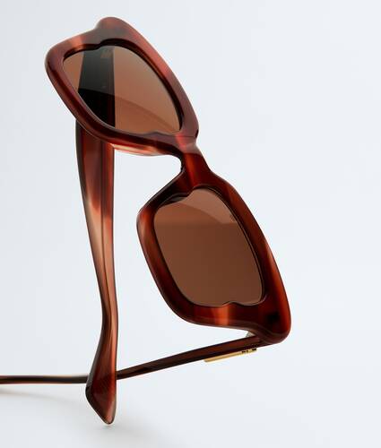 Sophia Ribbon Butterfly Sunglasses in Havana/brown Bottega Veneta Romania EN - Image 3