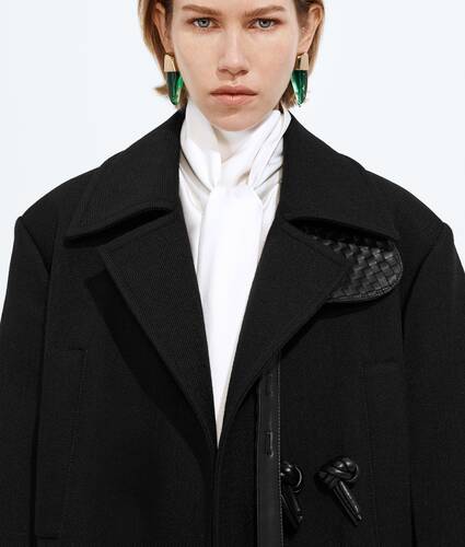 Wool and Mohair Gabardine Coat