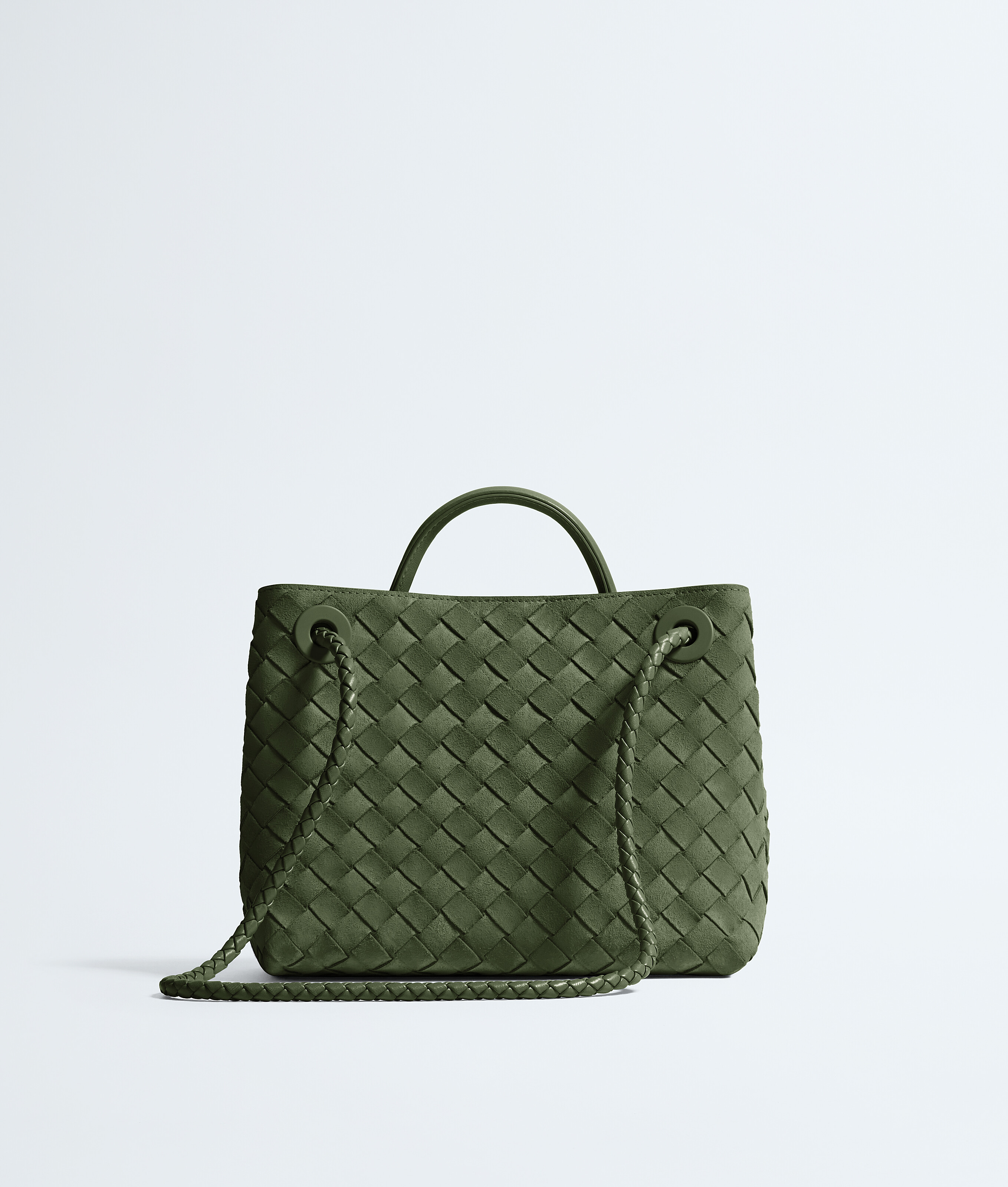 Women's Small Andiamo in Green tweed Bottega Veneta Finland EN - Image 5