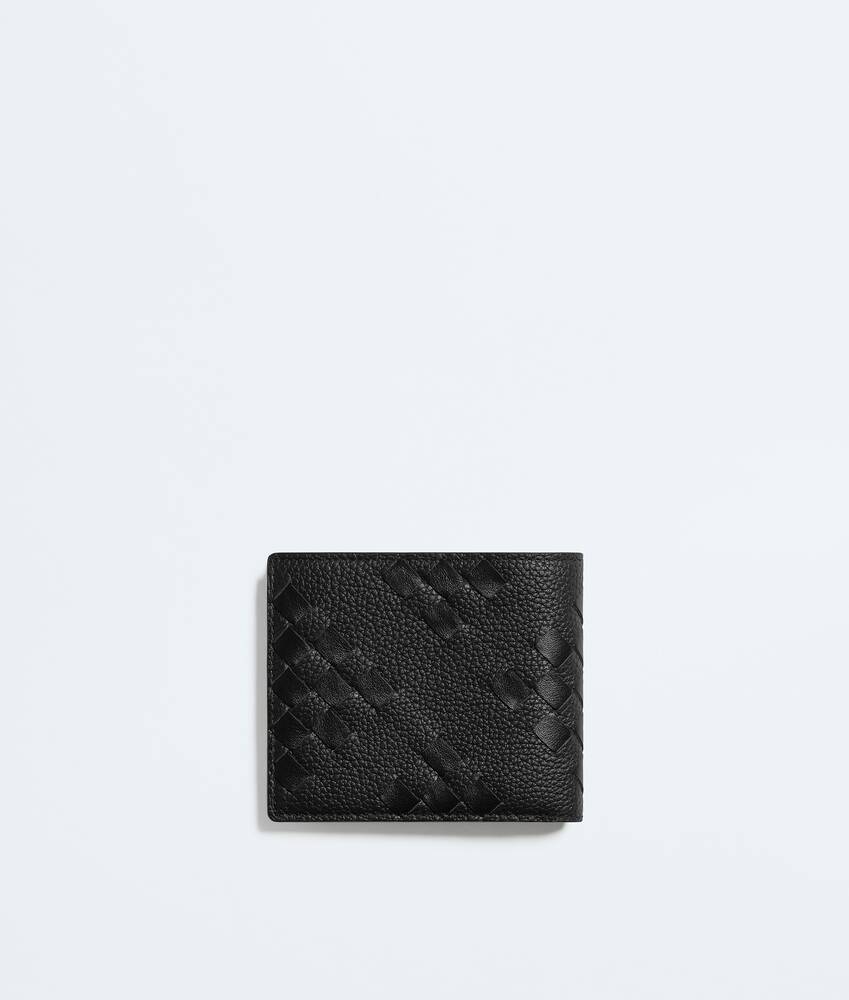 Men's Intrecciato Bi-Fold Wallet in Black Bottega Veneta Czechia EN - Image 3
