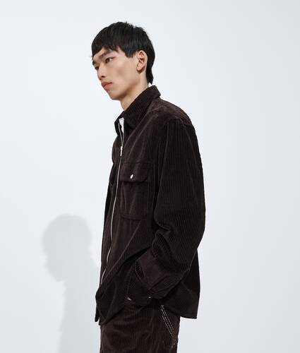 Men's Cotton Corduroy Overshirt in Intense carrubo Bottega Veneta United States EN - Image 2