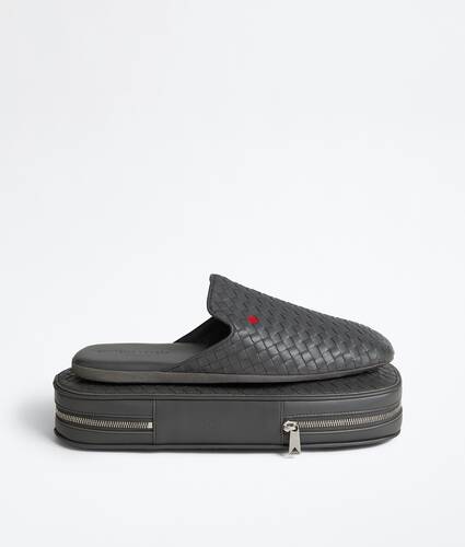 Men's Palazzo Slipper in Obsidian gray/cardinal Bottega Veneta Qatar EN - Image 1