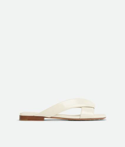 Women's Riva Flat Mule in Sea salt Bottega Veneta Norway EN - Image 1