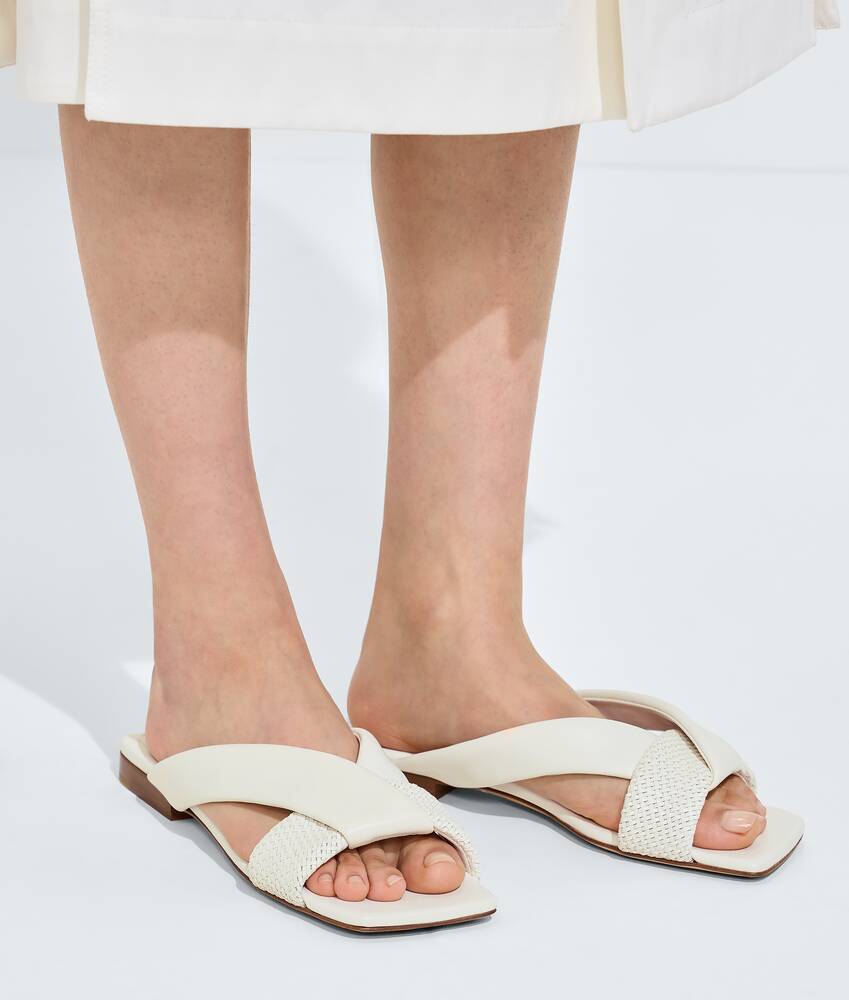 Flache Riva Mules f&uuml;r Damen in Alabaster Bottega Veneta Deutschland DE - Image 2