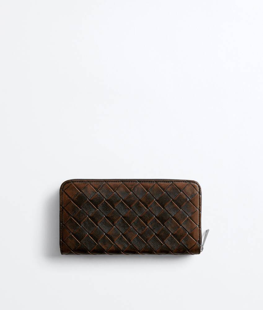 イントレチャート ジップアラウンドウォレット のために メンズ で ブラック/ブラウン Bottega Veneta 日本 JA - Image 3