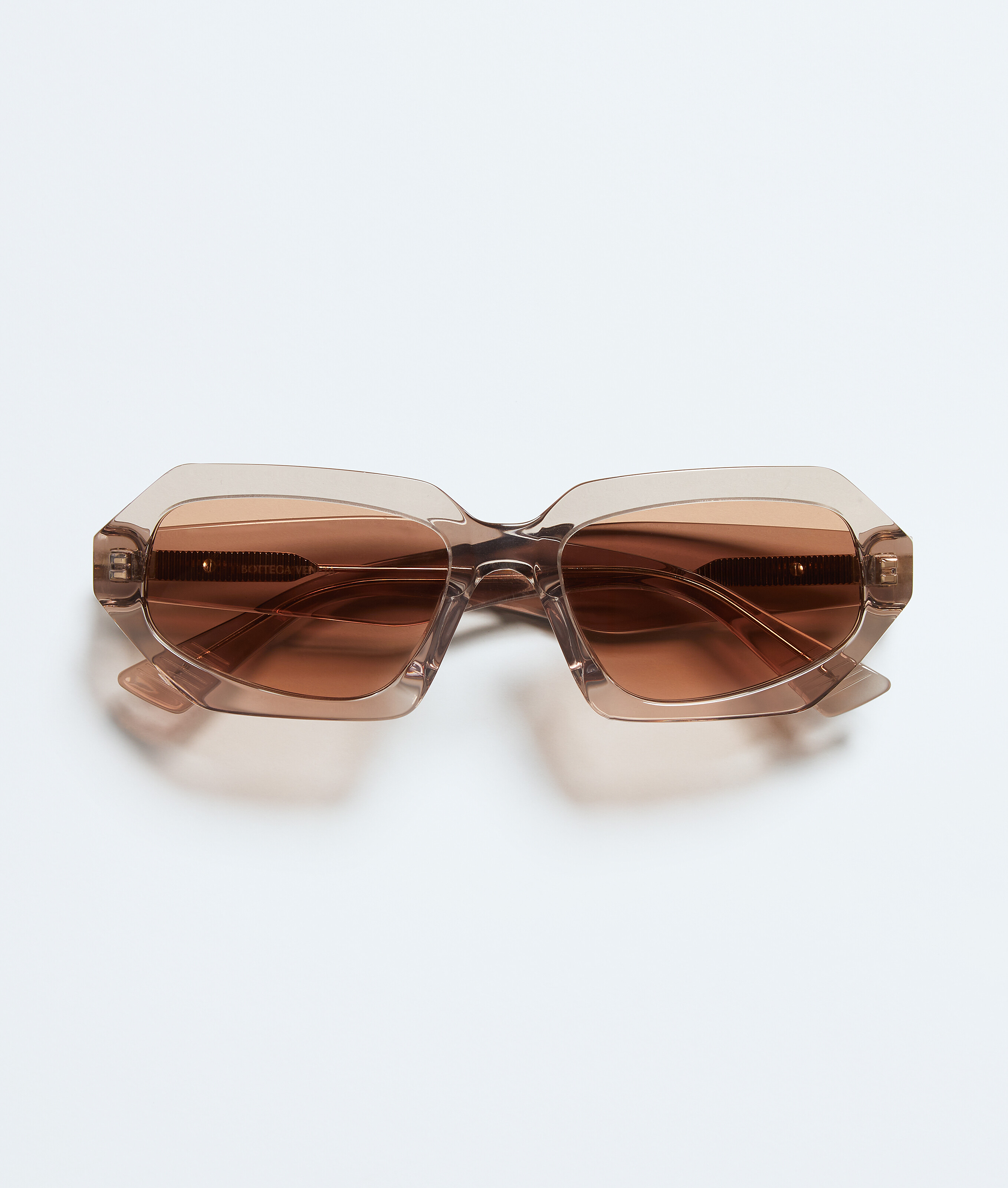 Bottega Veneta Unisex Brown Classic Oval Sunglasses - U