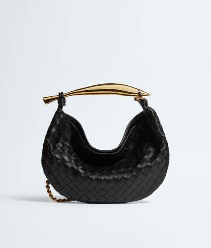 Ela's Sardine Chain em Black Bottega Veneta Brasil PT - Image 1