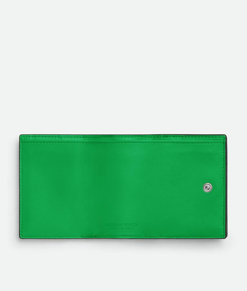 Men's Intrecciato Tiny Tri-Fold Wallet in Black grass Bottega Veneta Thailand EN - Image 2