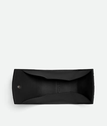 Men's Intrecciato Folded Coin Purse in Nero Bottega Veneta United States EN - Image 2