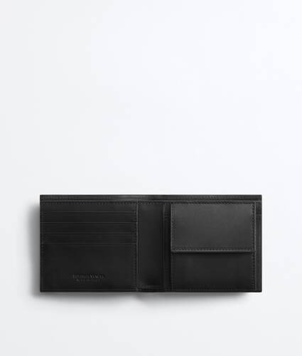 Intrecciato编织双折钱包配零钱包 为 男士 在 黑色/棕色 Bottega Veneta 新加坡 ZH - Image 2