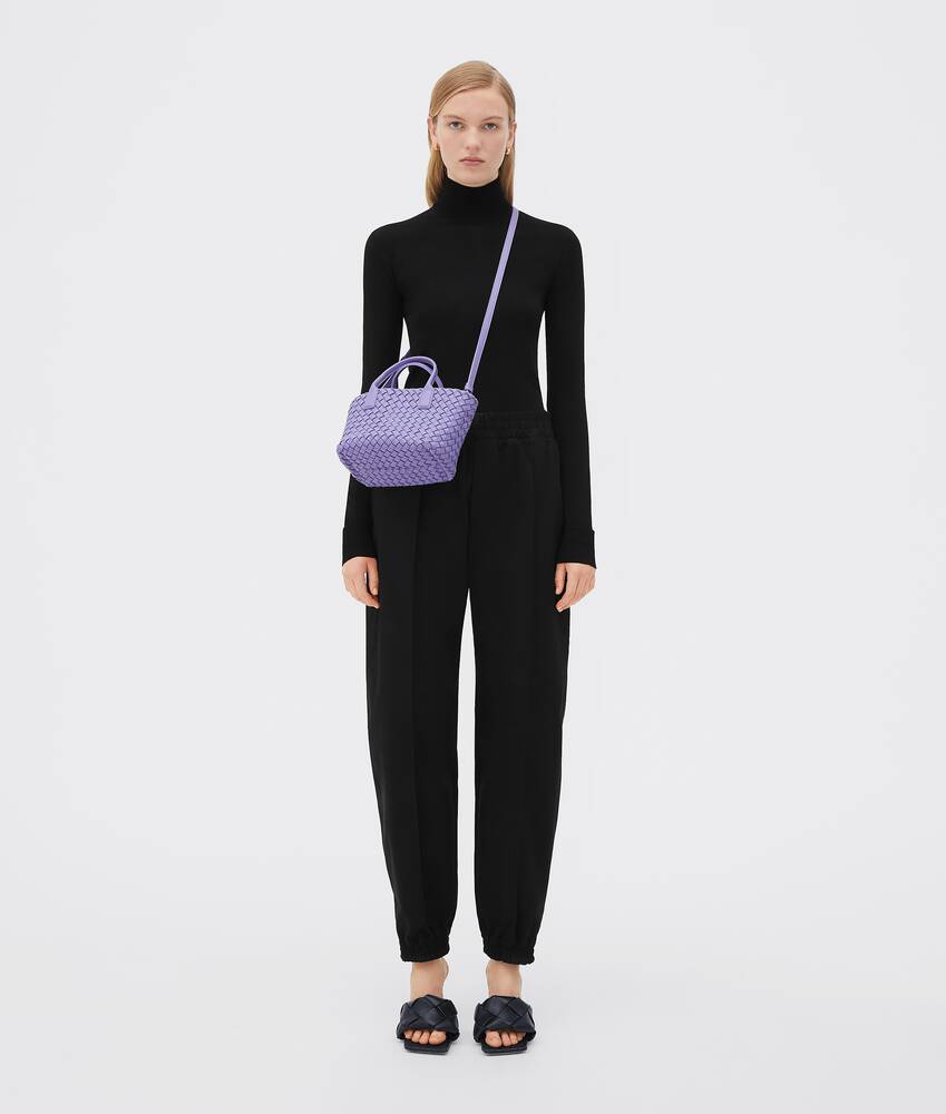 Women's Mini Cabat in Wisteria Bottega Veneta Brazil EN - Image 5